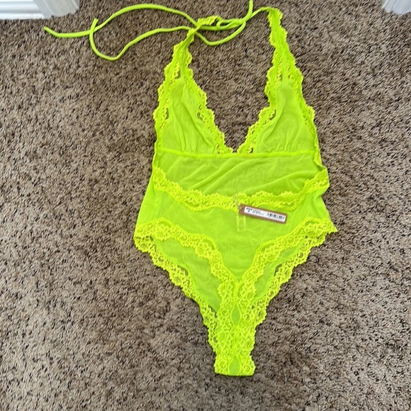 Skims‎ Women's Neon Green Summer Mesh Bodysuit. Sz 3X - Picture 3 of 6